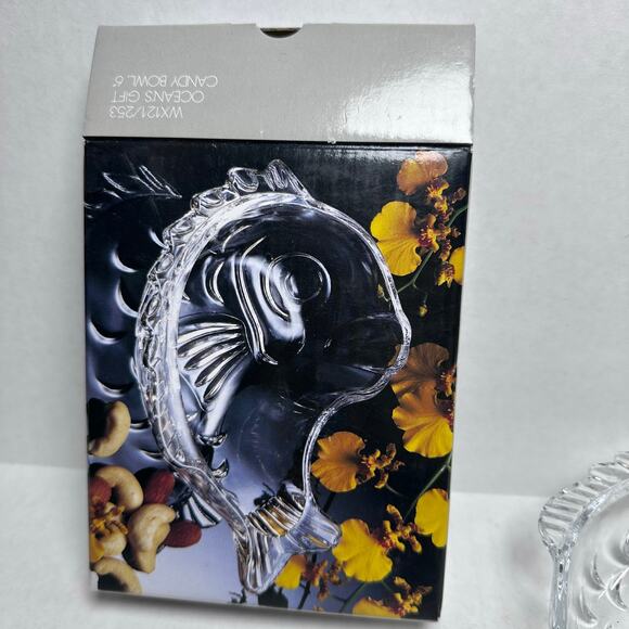 NIB studio nova glass oceans gift leaping fish candy/nut bowl - Picture 5 of 5
